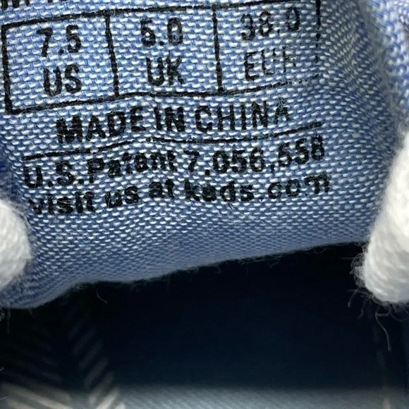 KEDS Floral Pattern Lace Up Sneakers Size 7.5 - Picture 9 of 9